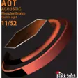 Svart BlackSmith AOT Acoustic-pakke med fosforbronsestrenger, 11/52