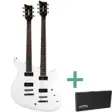 Santana Double Trouble elektrisk gitar med to halser