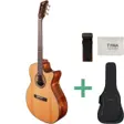 Tyma G-15E nylonstrenget gitar med naturfarget lokk