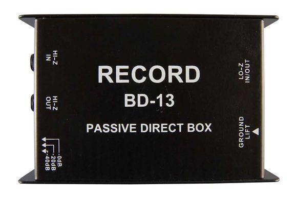 Produktfoto av Record BD-13 DI-box