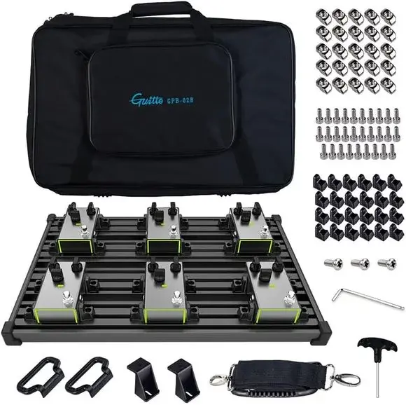 Guitto GPB-02 B pedalbrett med veske, medium produktbilde