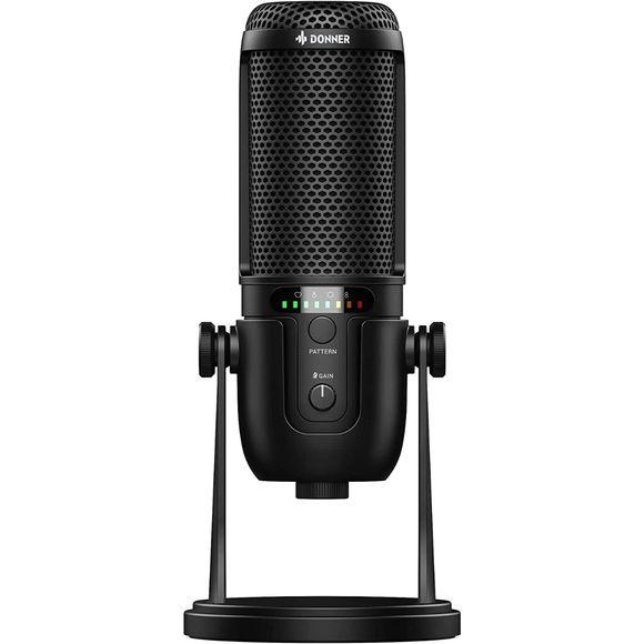 Donner NeoTrack MI USB-mikrofon med betjeningskontroller.