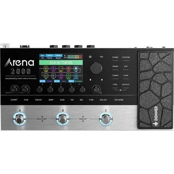 Donner Arena 2000 gitar-multieffekt-pedalboard produktbilde