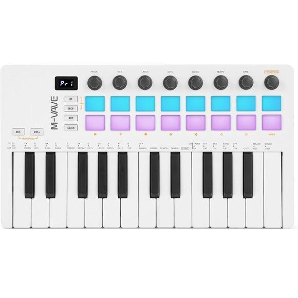 M-vave SMK-25 MKII MIDI-keyboard med minitangenter og pads