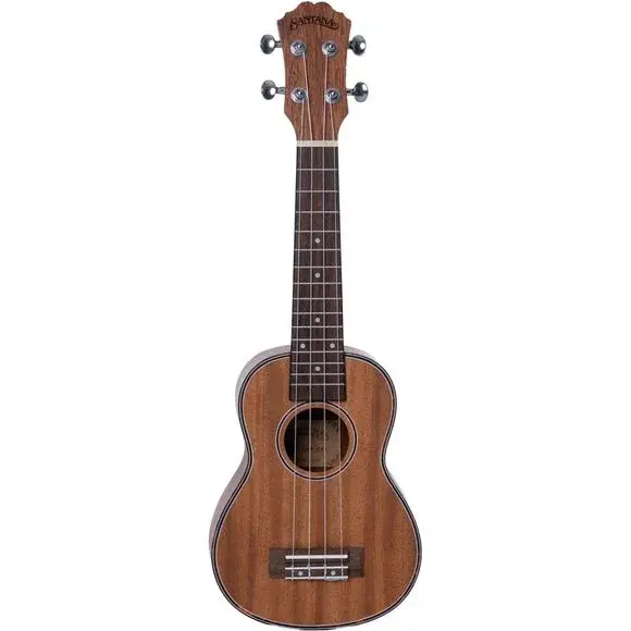 Santana U4 S sopranukulele i mahogni sett forfra