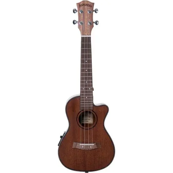 Santana U6 C konsertukulele med cutaway sett forfra
