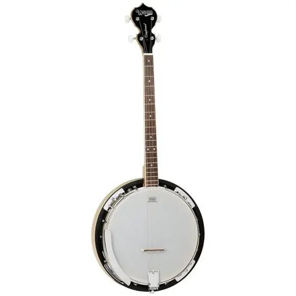 Tanglewood TWB18 M4 firestrenget banjo med Remo-skinn, resonator og fire stemmeskruer på hodet